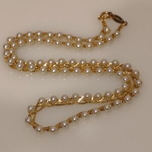 Napier Gold and Pearl Women's Necklace